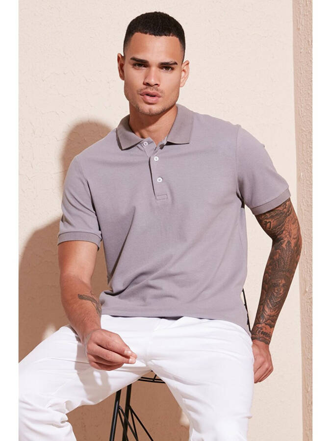 100% Cotton Buttoned Regular Fit Polo T Shirt 5902127 - 7