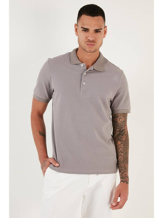 100% Cotton Buttoned Regular Fit Polo T Shirt 5902127 - 11