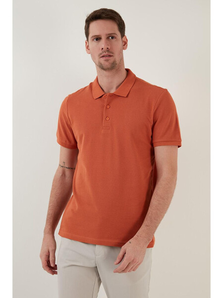 100% Cotton Buttoned Regular Fit Polo T Shirt 5902127 - 9