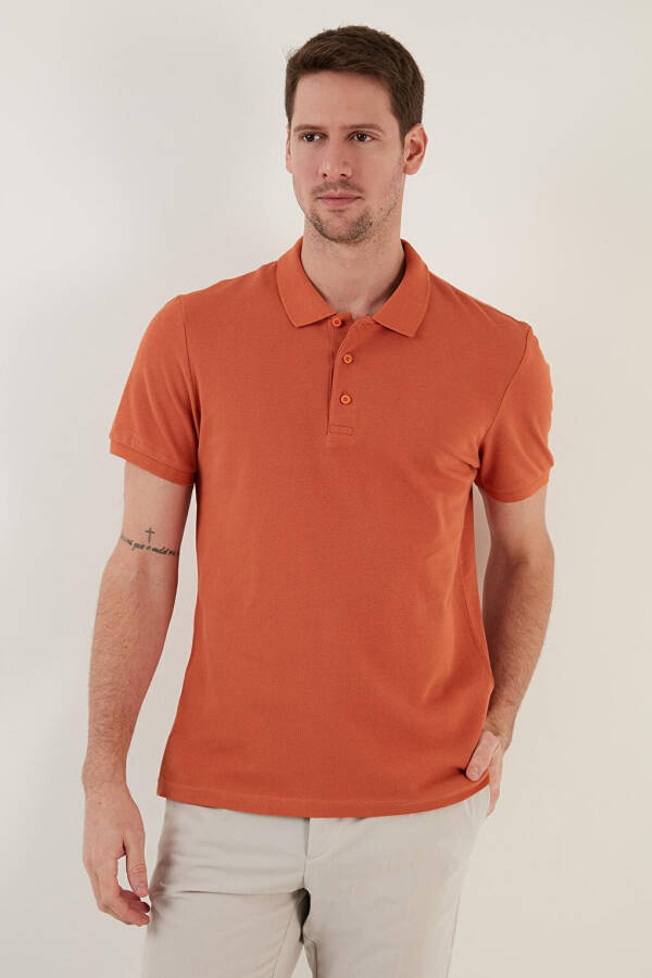 100% Cotton Buttoned Regular Fit Polo T Shirt 5902127 - 17