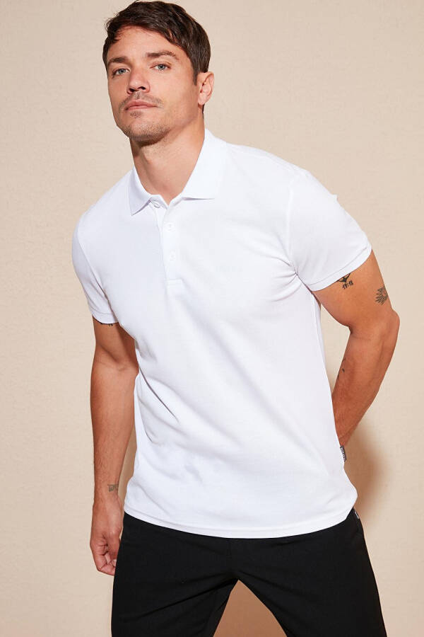 100% Cotton Buttoned Regular Fit Polo T Shirt 5902127 - 11