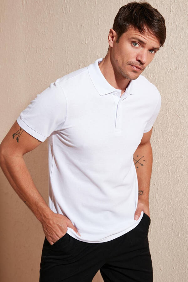 100% Cotton Buttoned Regular Fit Polo T Shirt 5902127 - 12