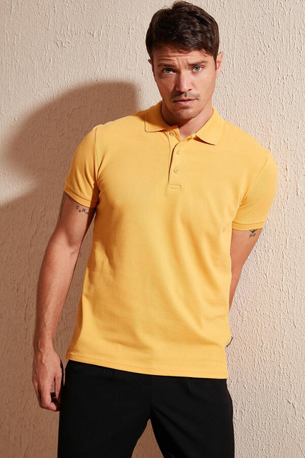 100% Cotton Buttoned Regular Fit Polo T Shirt 5902127 - 20