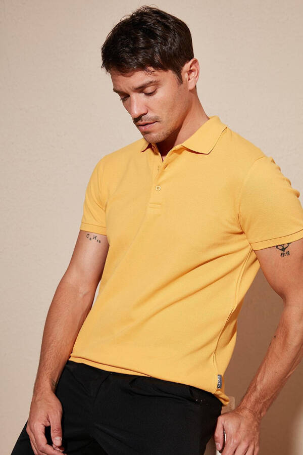 100% Cotton Buttoned Regular Fit Polo T Shirt 5902127 - 22