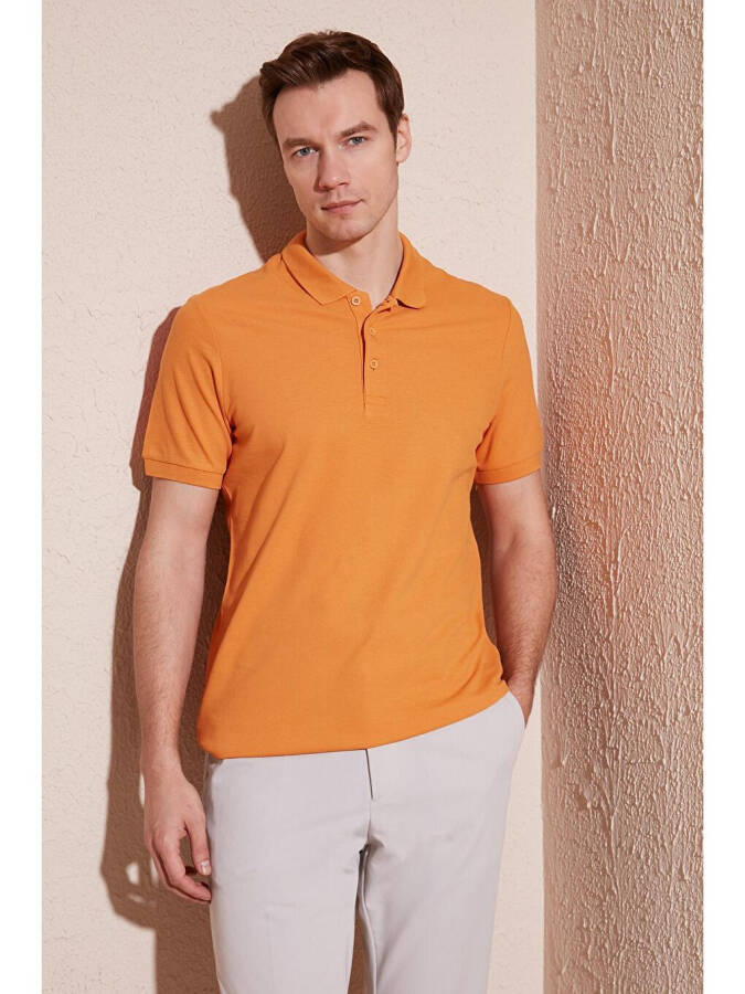 100% Cotton Buttoned Regular Fit Polo T Shirt 5902127 - 5