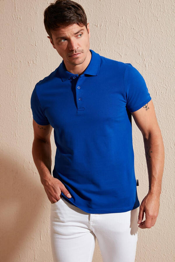 100% Cotton Buttoned Regular Fit Polo T Shirt 5902127 - 17