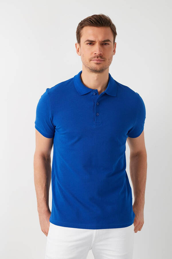 100% Cotton Buttoned Regular Fit Polo T Shirt 5902127 - 21