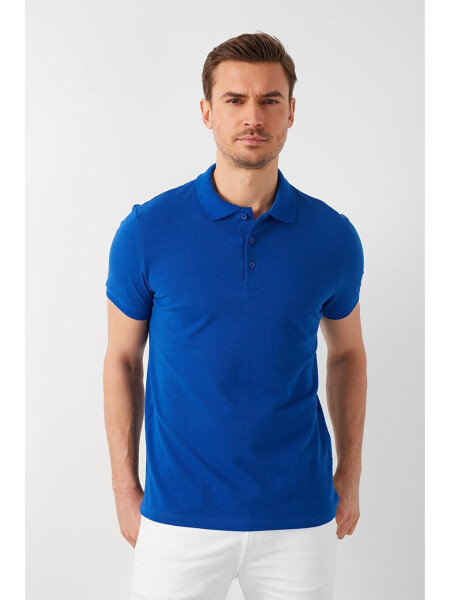 100% Cotton Buttoned Regular Fit Polo T Shirt 5902127 - 5