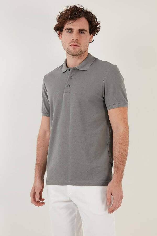 100% Cotton Buttoned Regular Fit Polo T Shirt 5902127 - 18