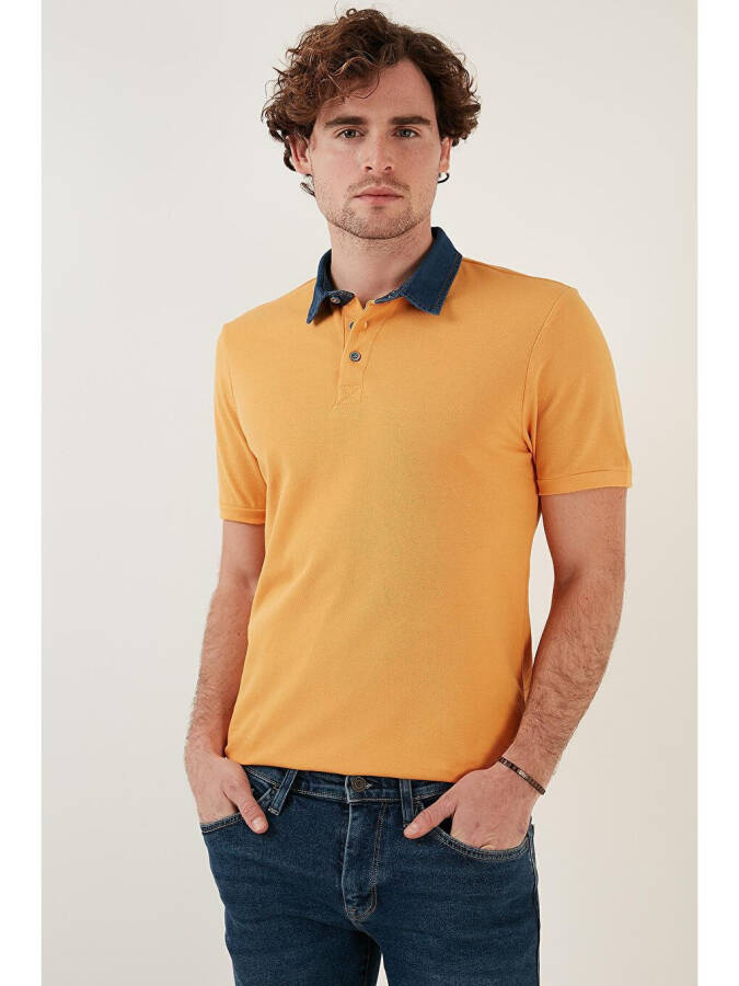 100% Cotton Buttoned Regular Fit Polo T Shirt 5902134 - 2