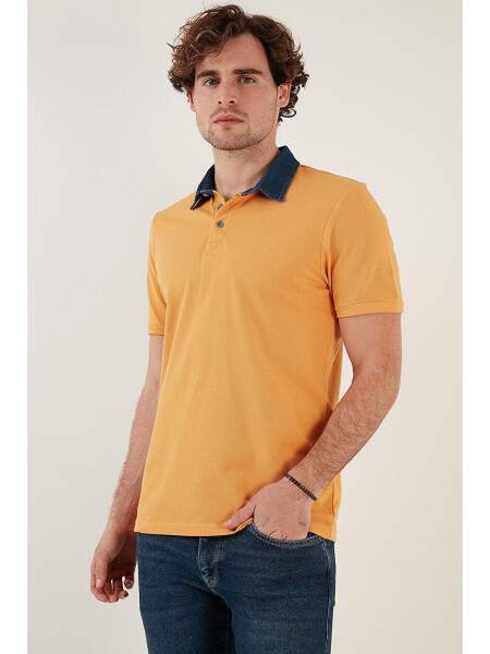 100% Cotton Buttoned Regular Fit Polo T Shirt 5902134 - 3