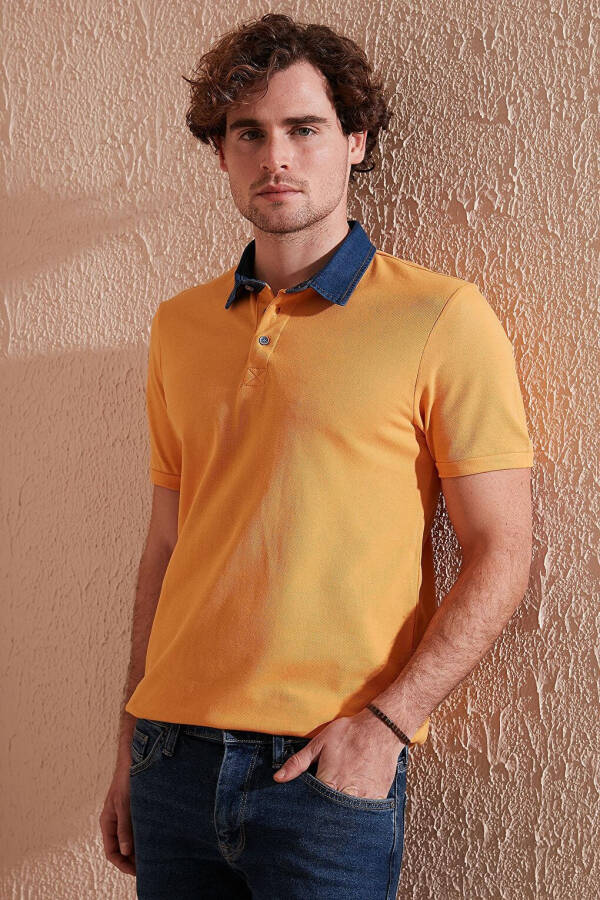 100% Cotton Buttoned Regular Fit Polo T Shirt 5902134 - 6