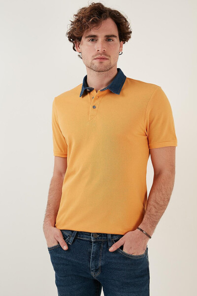 100% Cotton Buttoned Regular Fit Polo T Shirt 5902134 - 7