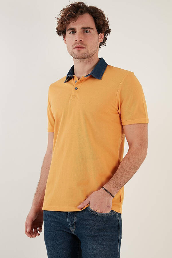 100% Cotton Buttoned Regular Fit Polo T Shirt 5902134 - 8