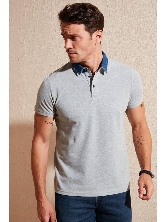 100% Cotton Buttoned Regular Fit Polo T Shirt 5902134 - 2