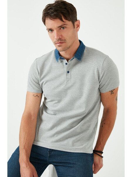 100% Cotton Buttoned Regular Fit Polo T Shirt 5902134 - 4