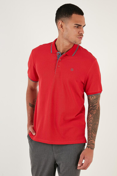 100% Cotton Buttoned Slim Fit Polo T Shirt 5902118 - 21