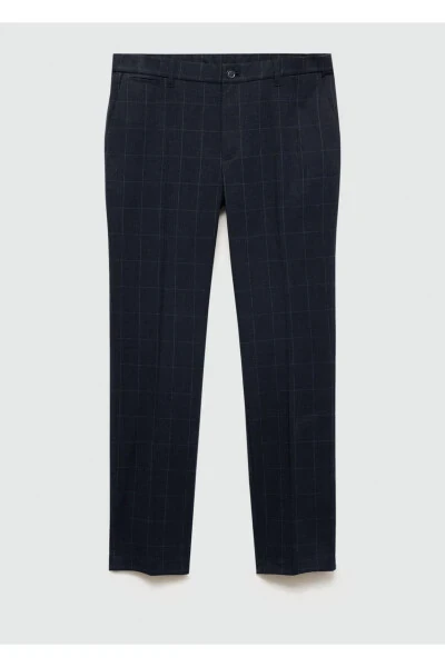 100% Cotton Checkered Pants - 4