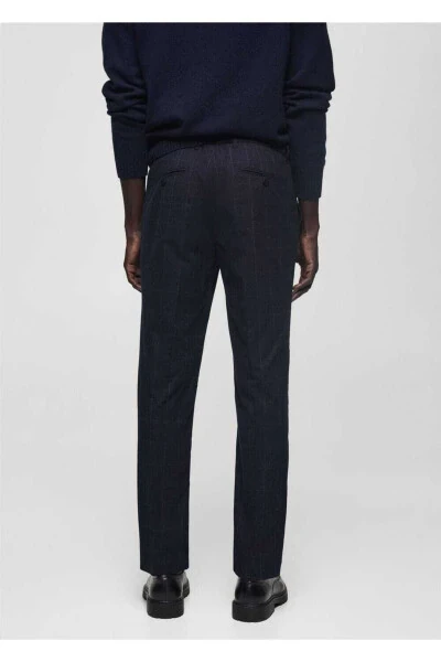 100% Cotton Checkered Pants - 5