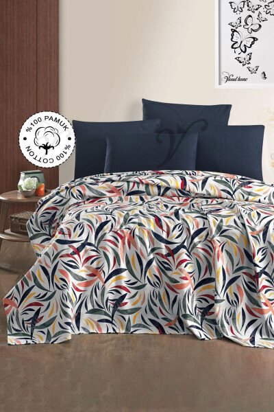 100% Cotton Double Bedspread Printed Quilt - Rainbow V2 (8 DIFFERENT DESIGNS) - 1