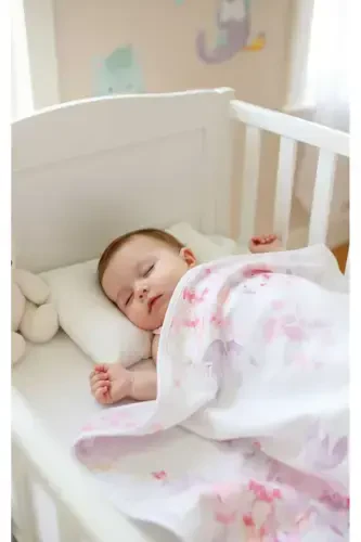 100% Cotton Double Layer Cotton Baby Blanket for Girls and Boys Newborn/Baby 75x90cm / Marbled - 1