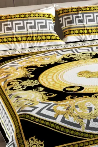 100% Cotton Double Size Pique Set Bedspread Special Weave Medusa-Yellow - 6