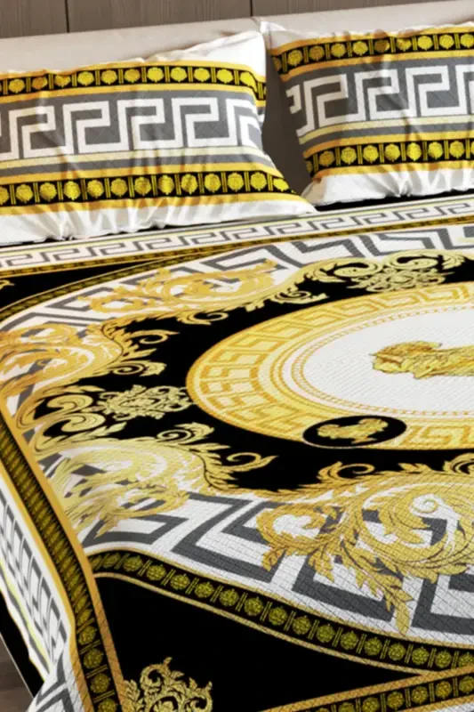 100% Cotton Double Size Pique Set Bedspread Special Weave Medusa-Yellow - 6