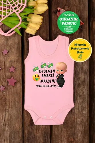 100% Cotton Grandpa Retired Salary Eating Came Printed Soft Tissue Printed Romper & Bodysuit 