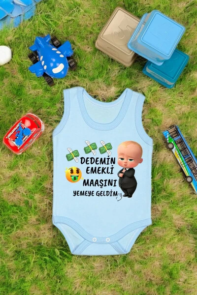 100% Cotton Grandpa Retired Salary Eating Printed Soft Tissue Printed Romper & Bodysuit - BEBETOSPIK