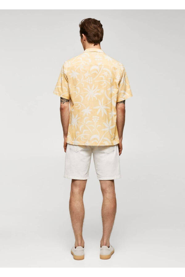 100% Cotton Hawaiian Patterned Shirt - 4