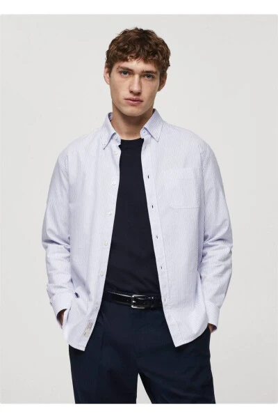 100% cotton kodak striped shirt - 1