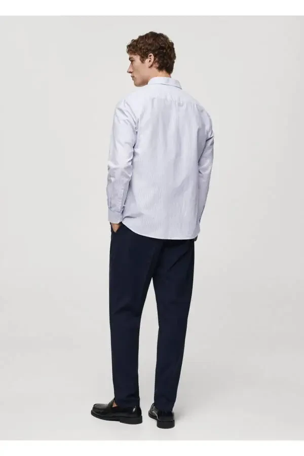 100% cotton kodak striped shirt - 4