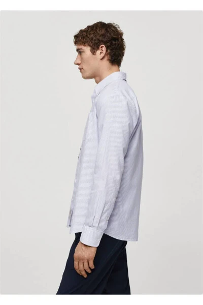 100% cotton kodak striped shirt - 6