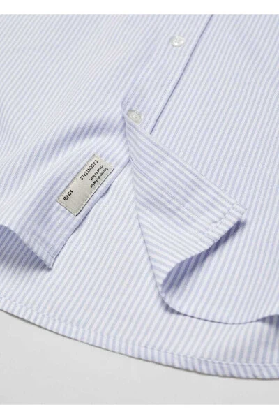 100% cotton kodak striped shirt - 8