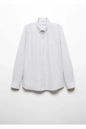 100% cotton kodak striped shirt-White - 3