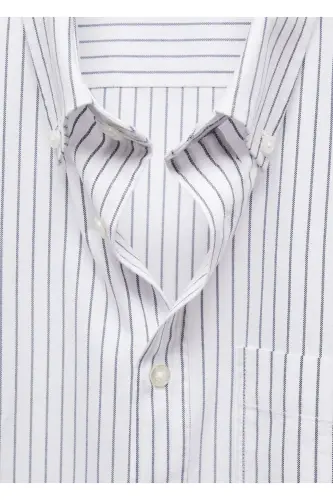 100% cotton kodak striped shirt-White - 8