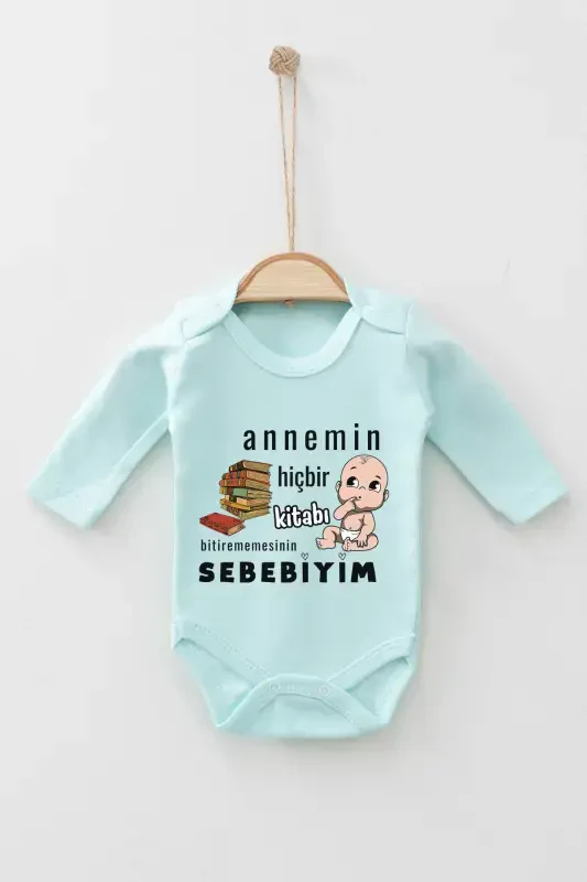 100% Cotton Long Sleeve Snap Bodysuit with 