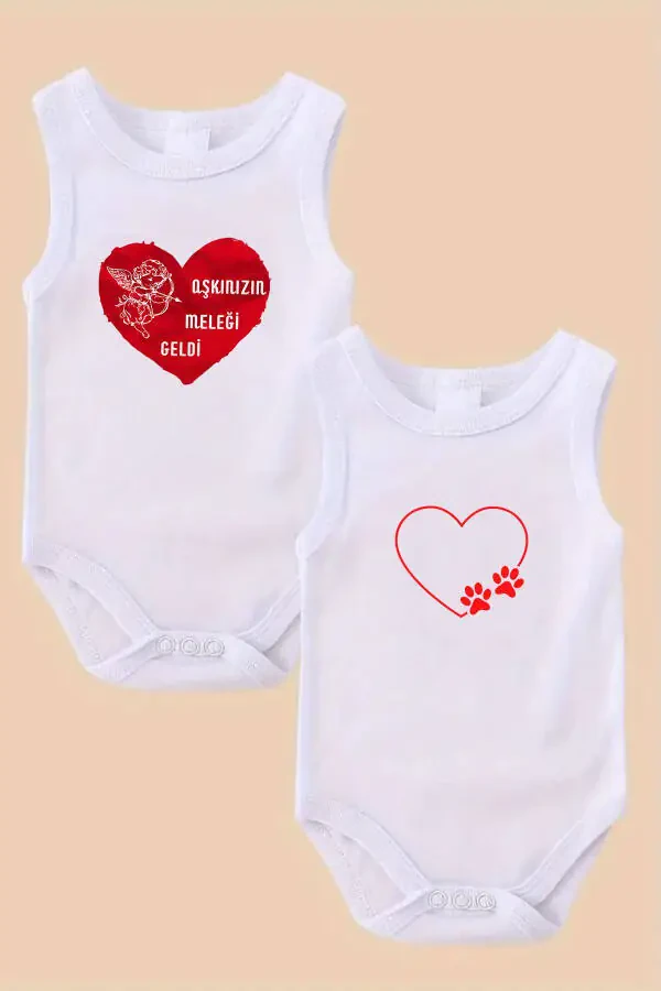 100% Cotton Love Printed Soft Texture Printed Onesie & Bodysuit - 1