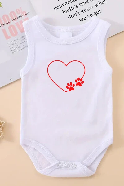 100% Cotton Love Printed Soft Texture Printed Onesie & Bodysuit - 3