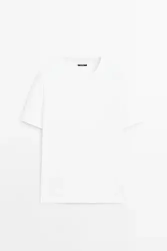 %100 cotton medium thickness t-shirt - White - 1