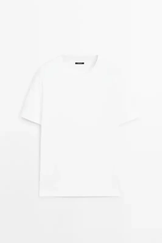 %100 cotton medium thickness t-shirt - White - 1