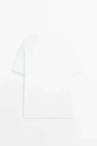 %100 cotton medium thickness t-shirt - White - 4
