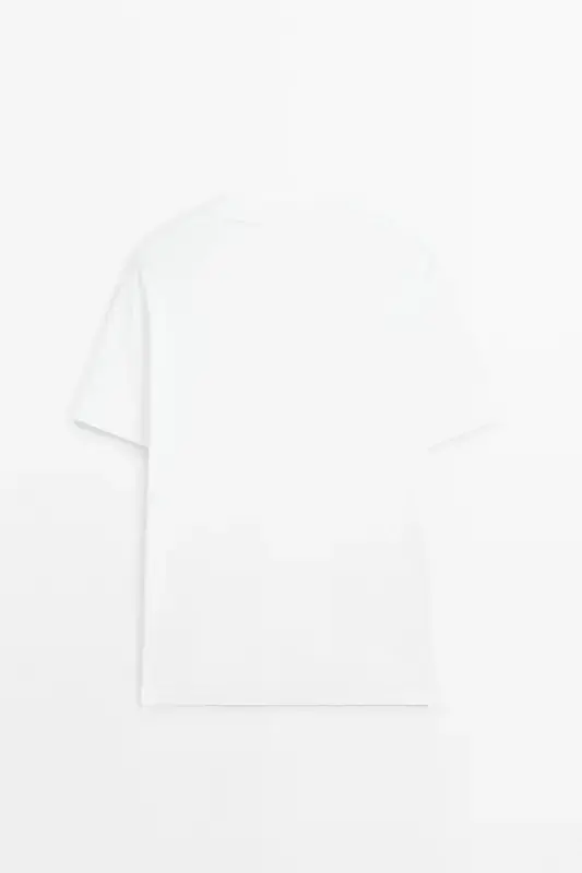 %100 cotton medium thickness t-shirt - White - 4