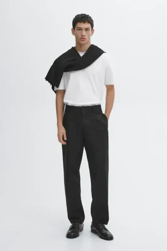 %100 cotton medium thickness t-shirt - White - 5