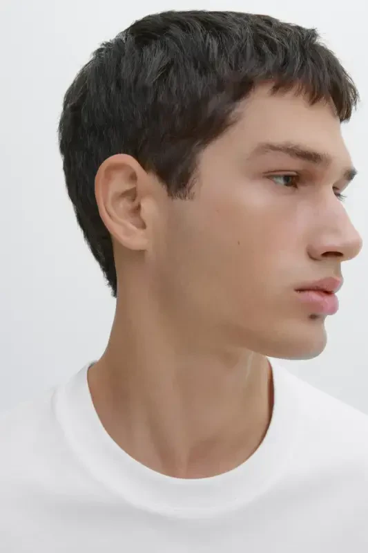 %100 cotton medium thickness t-shirt - White - 8