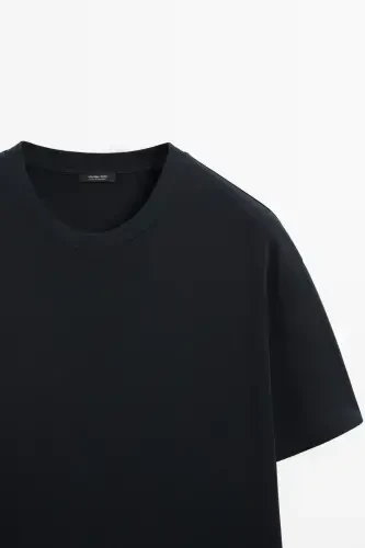 100% cotton mid-weight t-shirt-DARK NAVY - 6