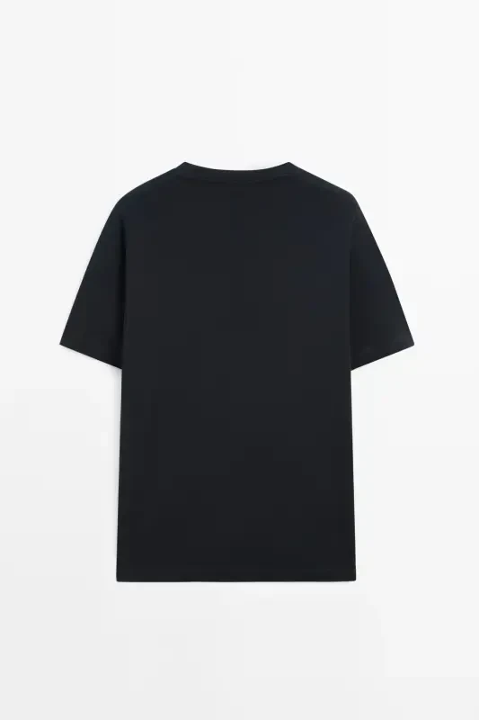 100% cotton mid-weight t-shirt-DARK NAVY - 8