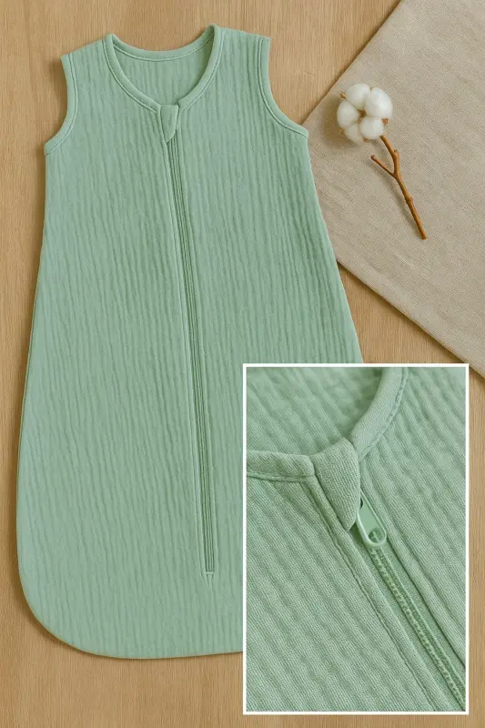 100% Cotton Newborn Baby Summer Swaddle Jumpsuit - 3