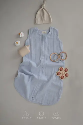 100% Cotton Newborn Baby Summer Swaddle Sleeping Bag - 2