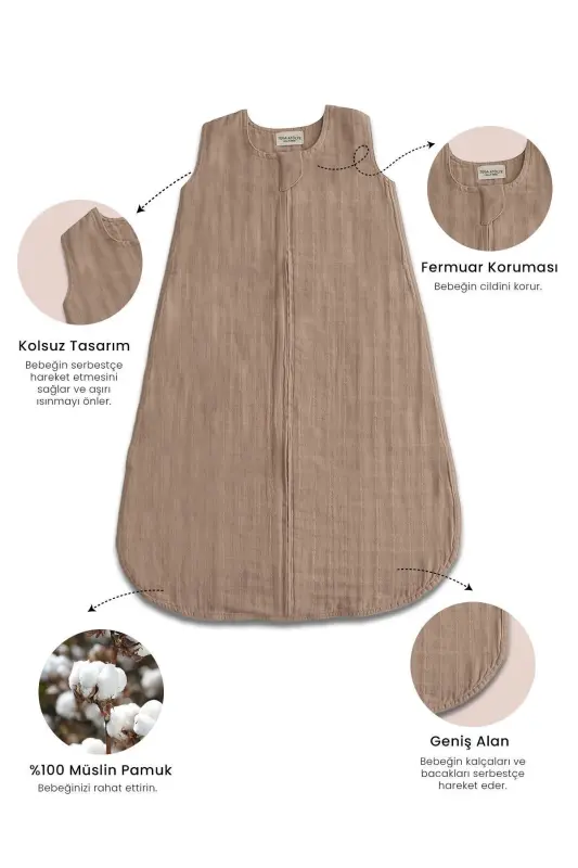 100% Cotton Newborn Baby Summer Swaddle Sleeping Bag - 2